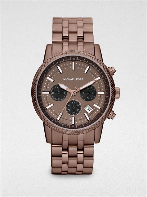 mens watches michael kors sale brown